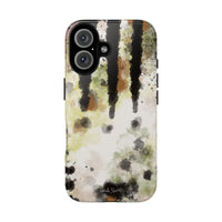 Abstract Camouflage Tough Phone Case — Watercolor Drip Design