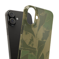 Green Color Block | Slim Phone Case