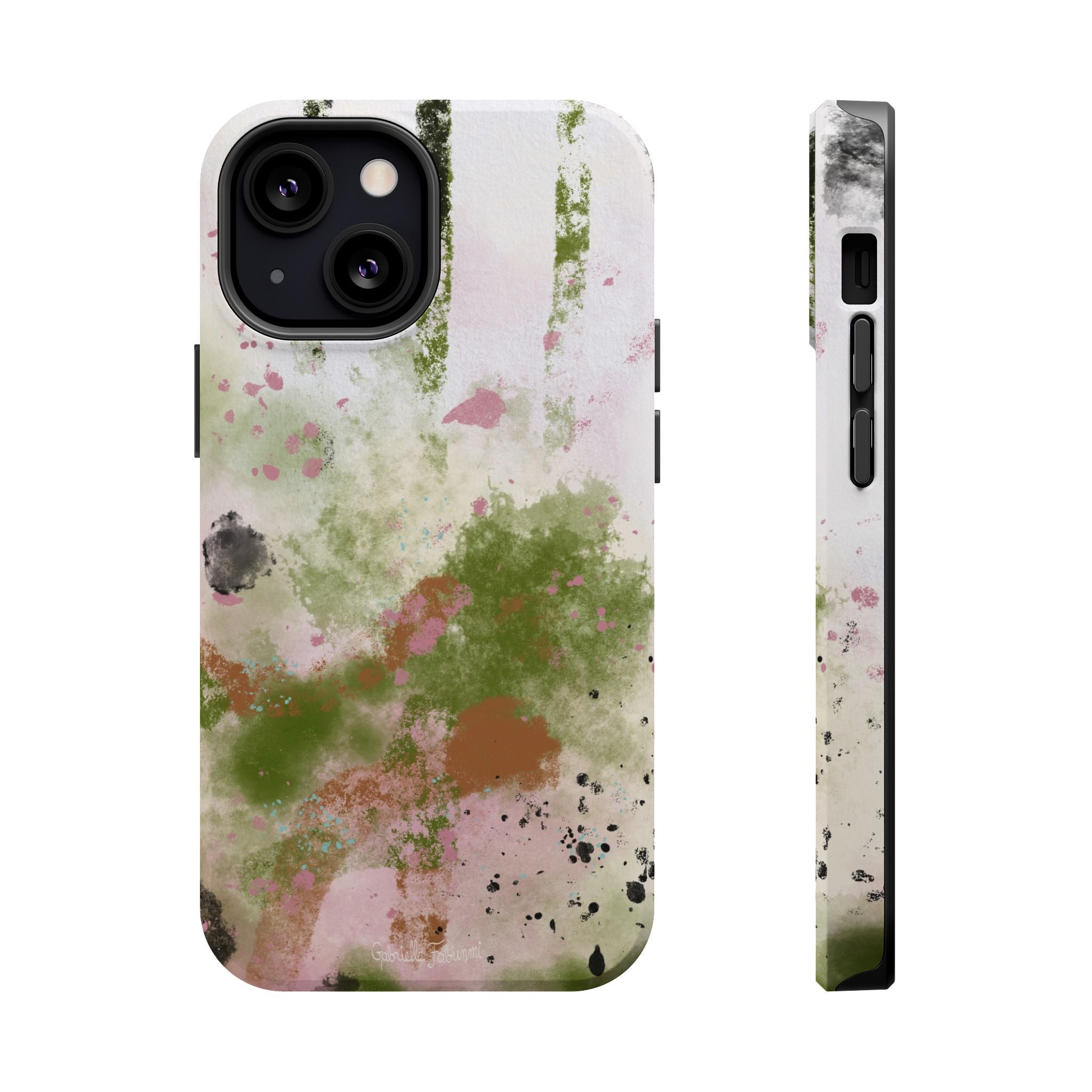 Abstract Floral Impact-Resistant Phone Case