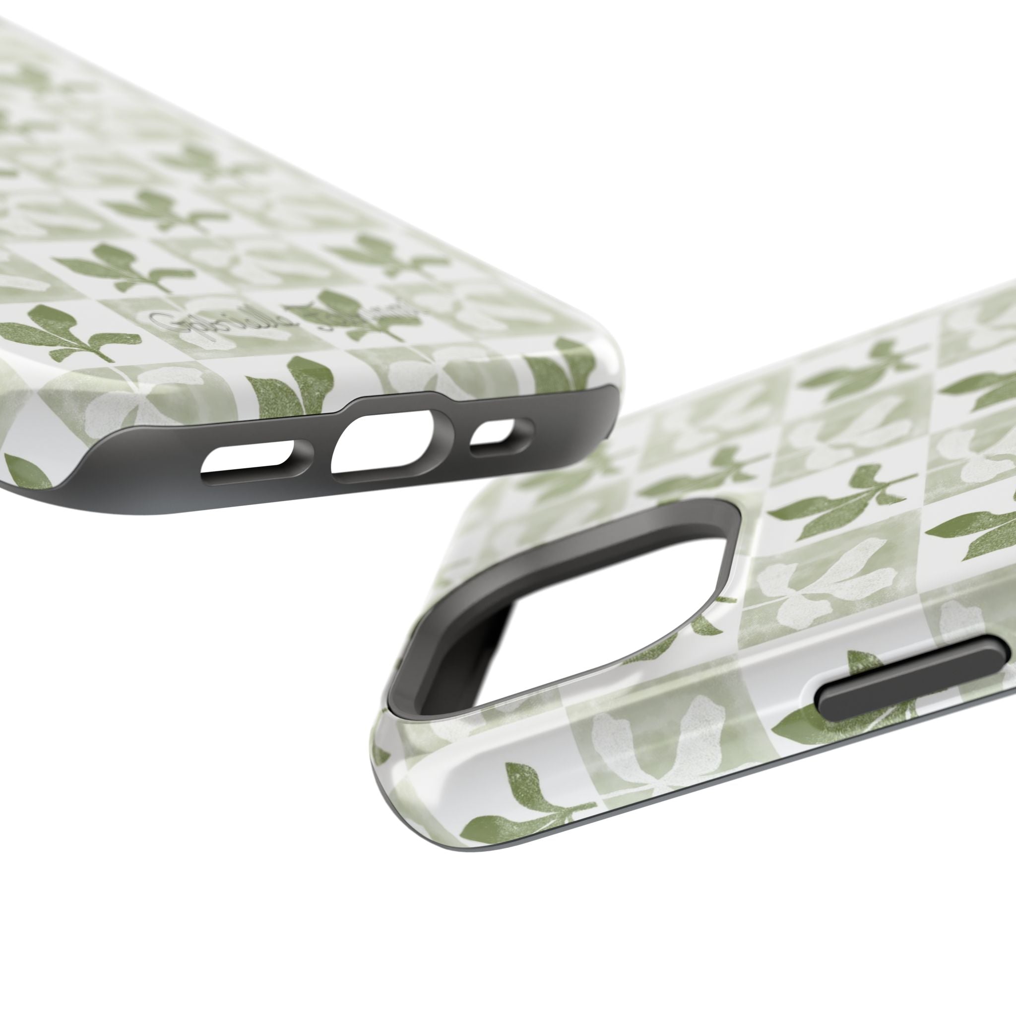 Botanical Impact-Resistant Phone Case - Eco-Friendly Design