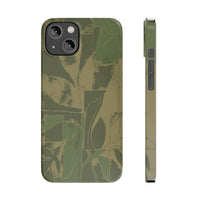 Green Color Block | Slim Phone Case
