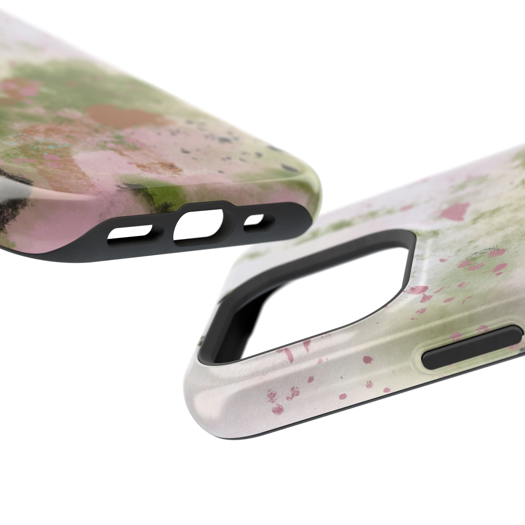Abstract Floral Impact-Resistant Phone Case