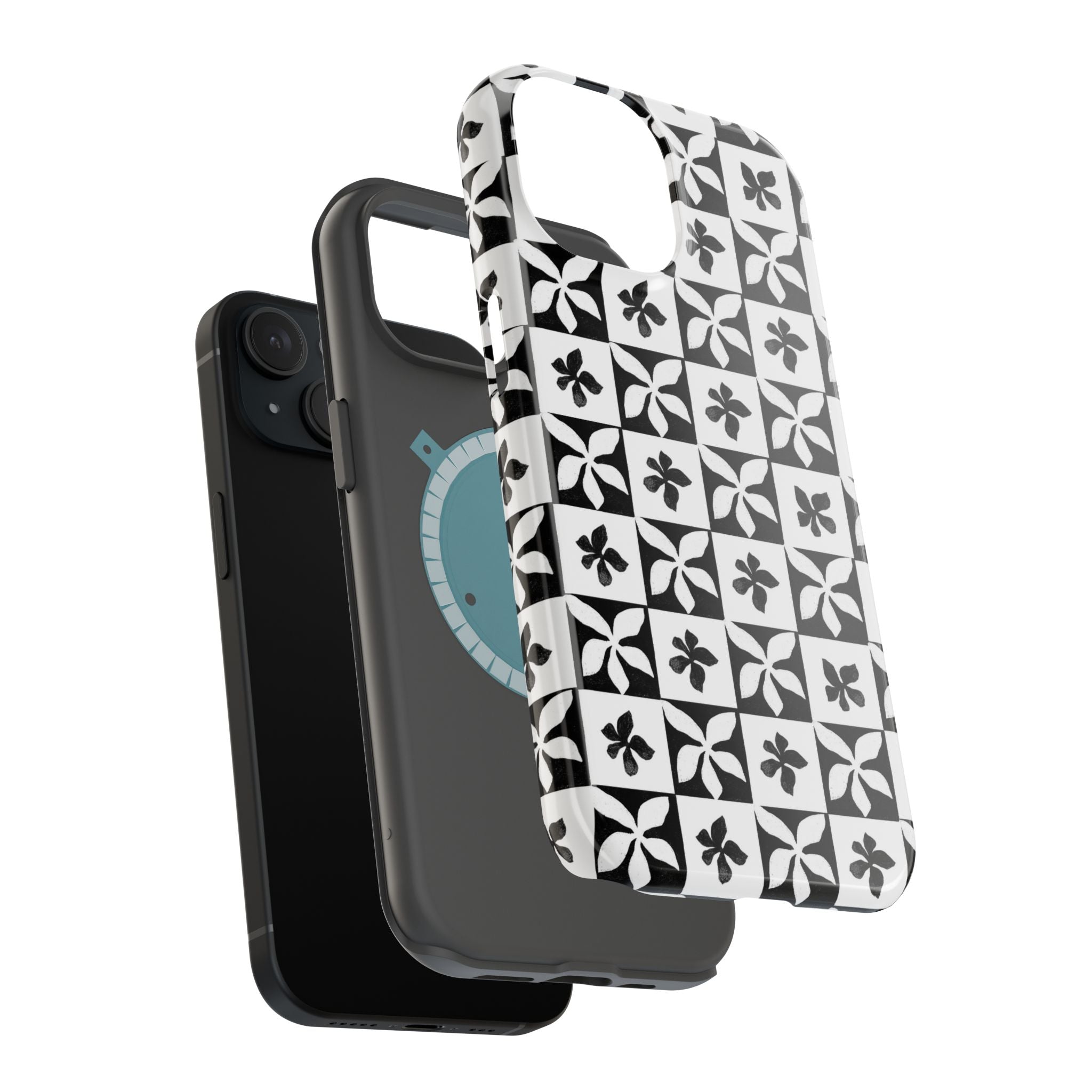 Stylish Impact-Resistant Phone Cases with Floral Design