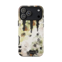 Abstract Camouflage Tough Phone Case — Watercolor Drip Design