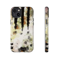 Abstract Camouflage Tough Phone Case — Watercolor Drip Design