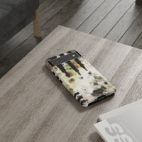 Abstract Camouflage Tough Phone Case — Watercolor Drip Design