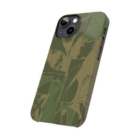Green Color Block | Slim Phone Case