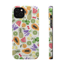 Tropical Fruit Magnetic Impact Phone Case — Watercolor Kiwi, Papaya & Watermelon