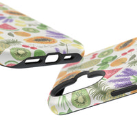 Tropical Fruit Magnetic Impact Phone Case — Watercolor Kiwi, Papaya & Watermelon