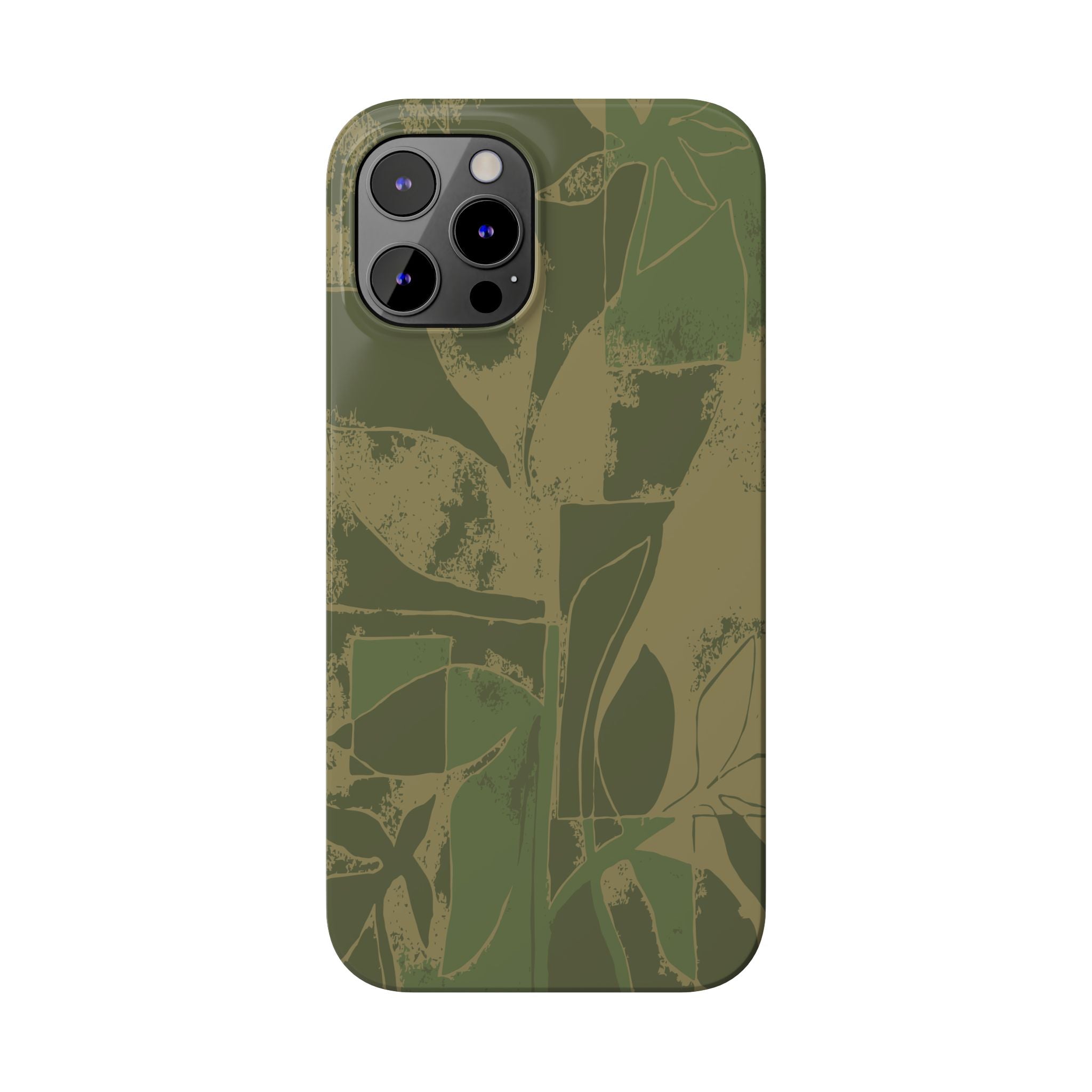 Green Color Block | Slim Phone Case