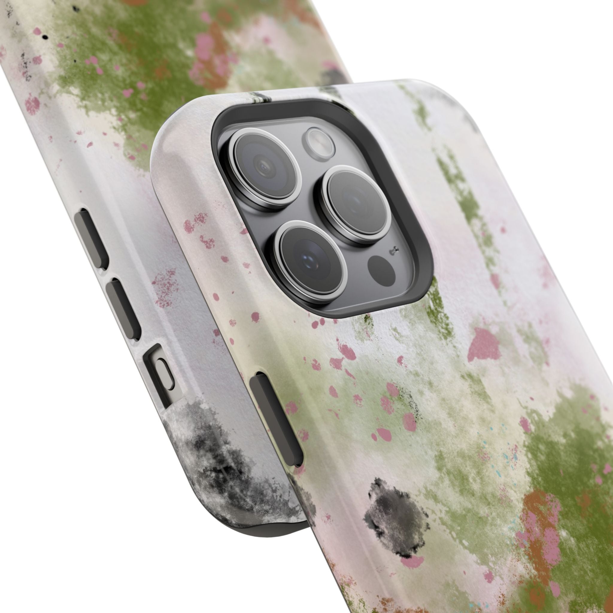 Abstract Floral Impact-Resistant Phone Case