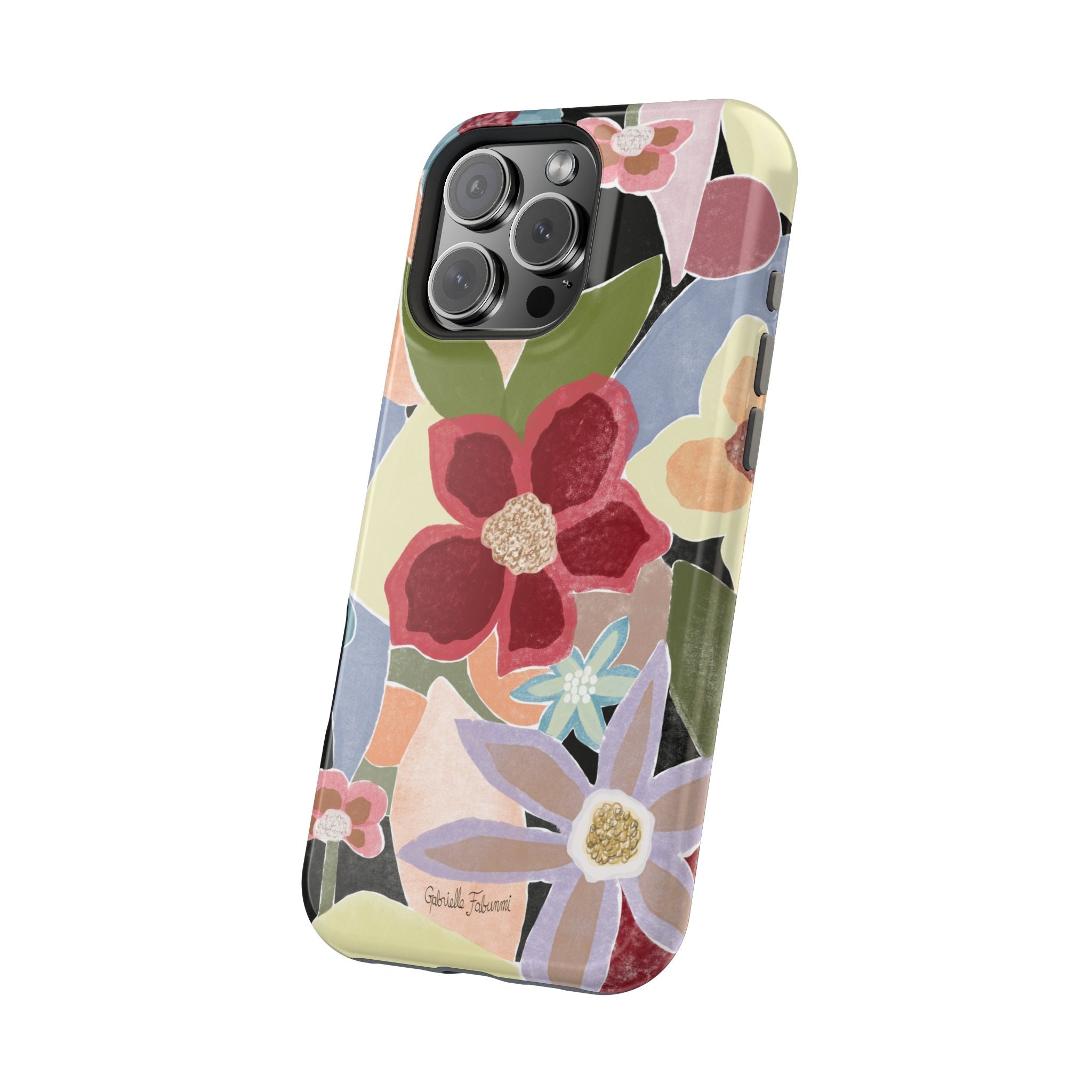 Floral Collage Magnetic Impact-Resistant Phone Case