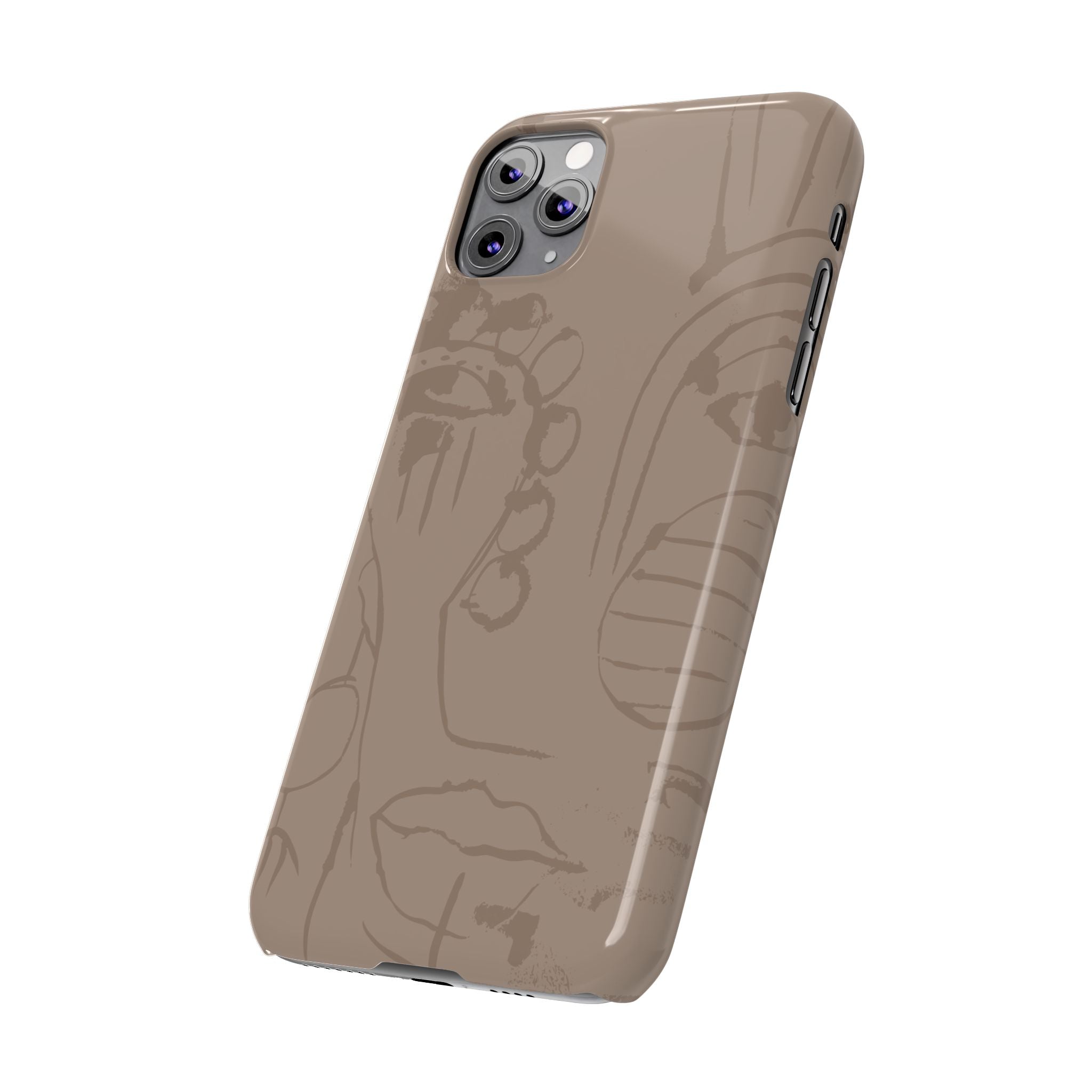 Totem Series | Neutral Brown Slim Phone Case
