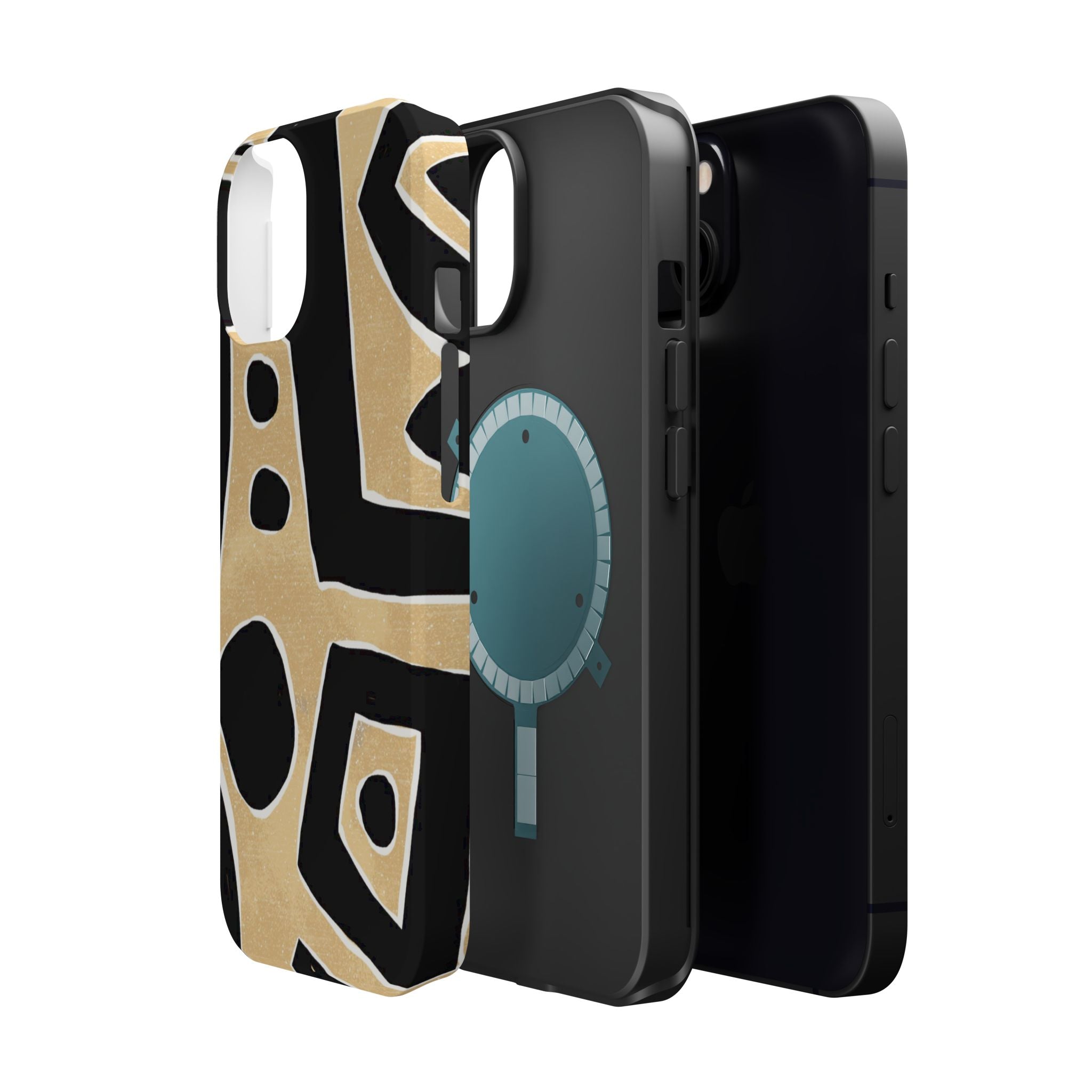 Trendy Magnetic Impact-Resistant Phone Case - Abstract Design