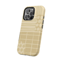 Magnetic Impact-Resistant Phone Case — Neutral Geometric Pattern