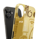 Abstract Face Art Slim Phone Case | Minimalist Neutral Tones