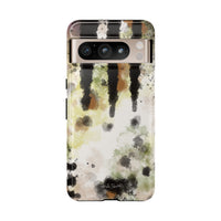Abstract Camouflage Tough Phone Case — Watercolor Drip Design