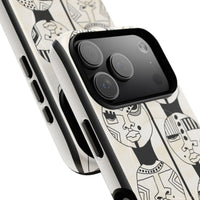 Artistic Tough Magnetic Phone Case with Unique Afrocentric Design