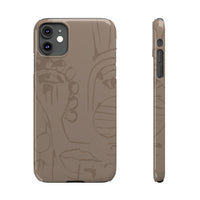 Totem Series | Neutral Brown Slim Phone Case