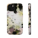 Watercolor Moss Phone Case — Impact‑Resistant Magnetic iPhone Cover