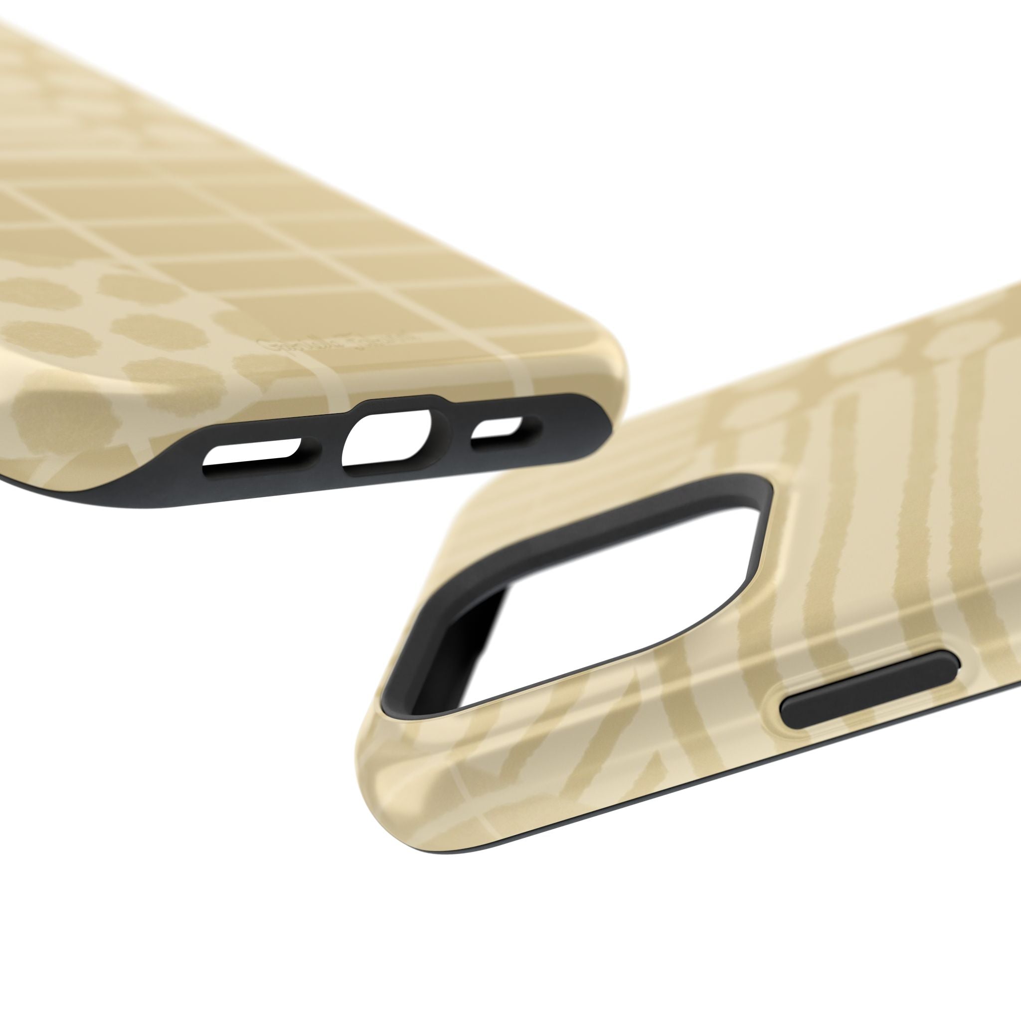 Magnetic Impact-Resistant Phone Case — Neutral Geometric Pattern
