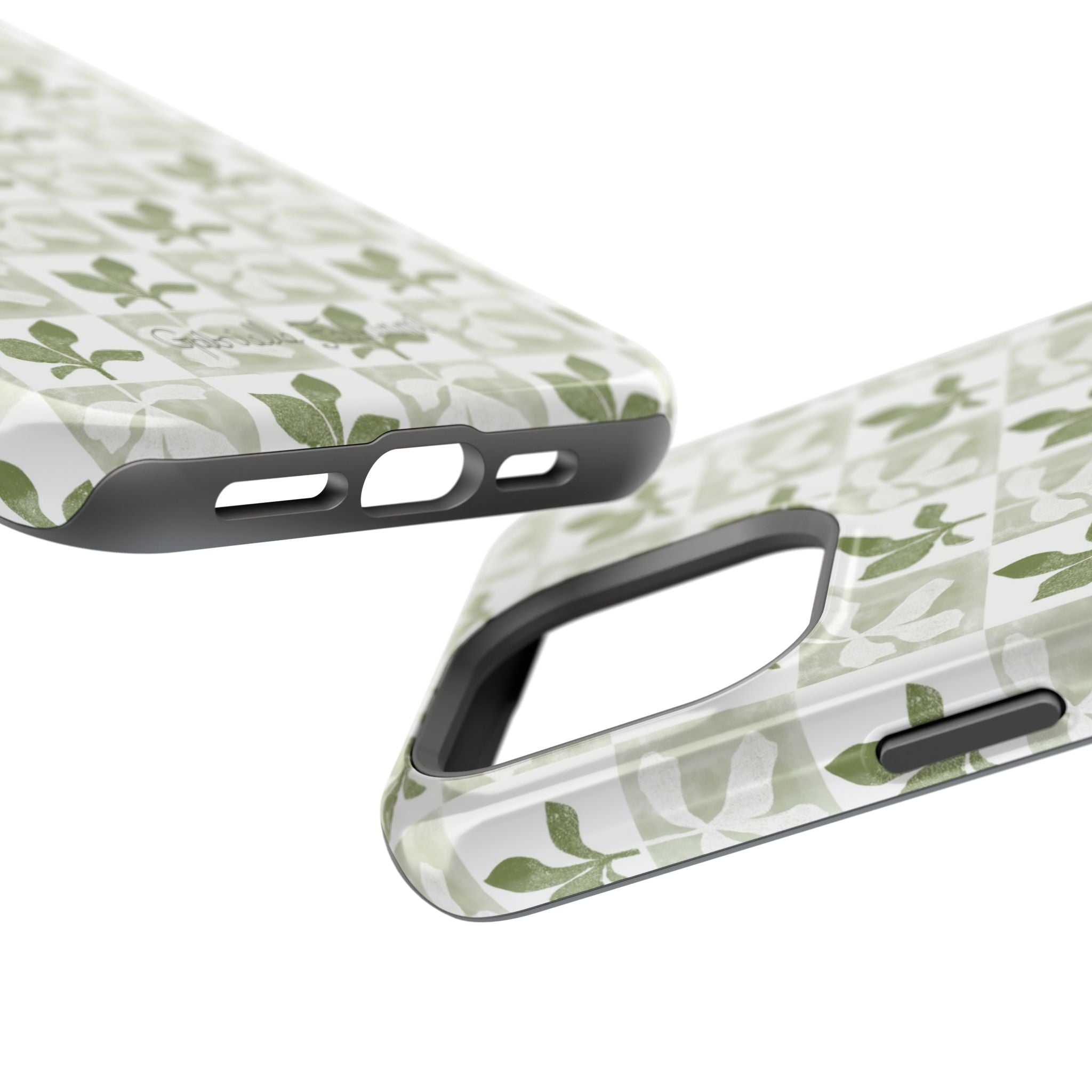 Botanical Impact-Resistant Phone Case - Eco-Friendly Design