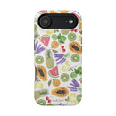 Tropical Fruit Magnetic Impact Phone Case — Watercolor Kiwi, Papaya & Watermelon