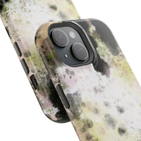 Watercolor Moss Phone Case — Impact‑Resistant Magnetic iPhone Cover