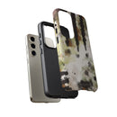 Abstract Camouflage Tough Phone Case — Watercolor Drip Design