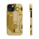 Abstract Face Art Slim Phone Case | Minimalist Neutral Tones