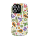 Tropical Fruit Magnetic Impact Phone Case — Watercolor Kiwi, Papaya & Watermelon