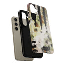 Abstract Camouflage Tough Phone Case — Watercolor Drip Design