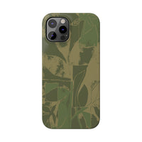 Green Color Block | Slim Phone Case