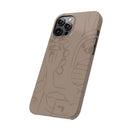 Totem Series | Neutral Brown Slim Phone Case