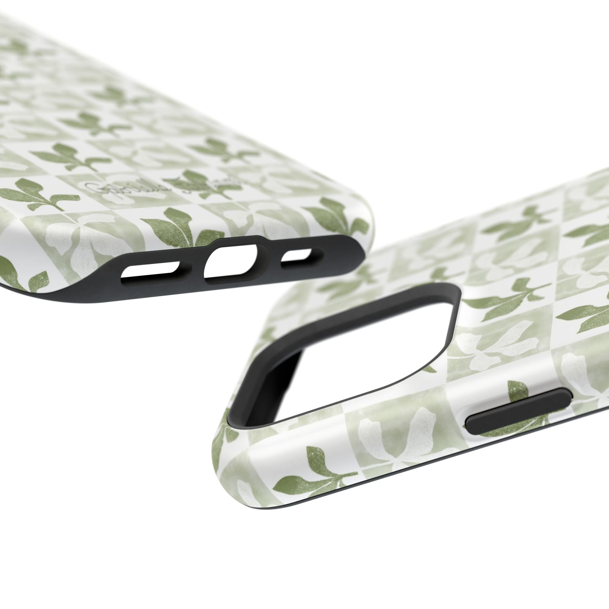 Botanical Impact-Resistant Phone Case - Eco-Friendly Design
