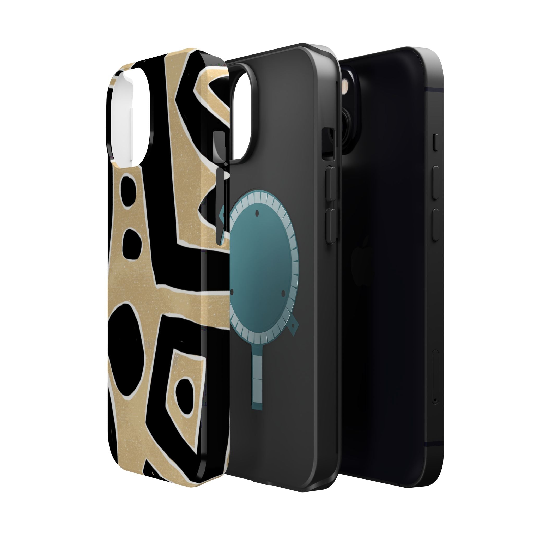 Trendy Magnetic Impact-Resistant Phone Case - Abstract Design