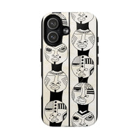 Artistic Tough Magnetic Phone Case with Unique Afrocentric Design