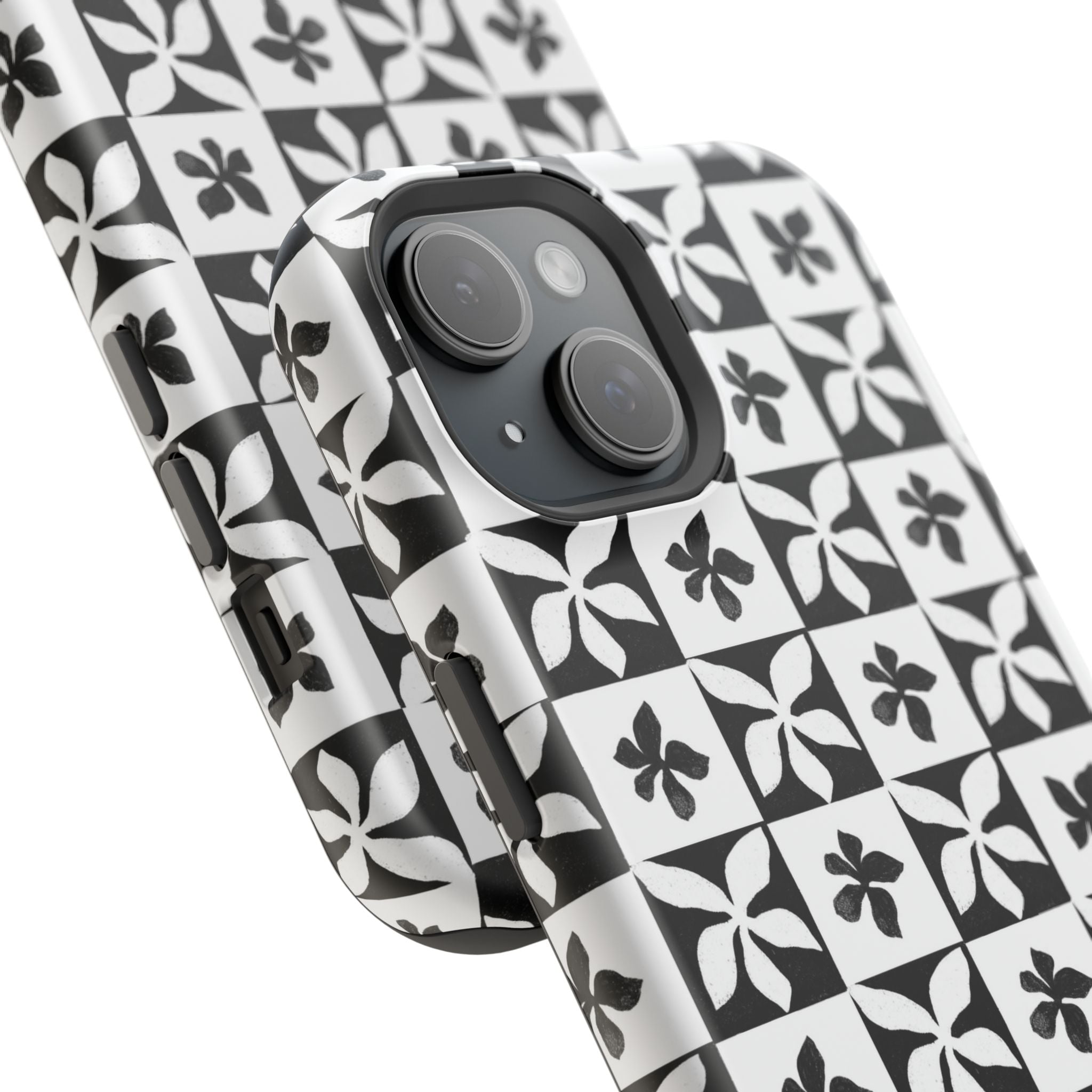 Stylish Impact-Resistant Phone Cases with Floral Design