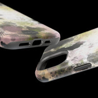 Watercolor Moss Phone Case — Impact‑Resistant Magnetic iPhone Cover