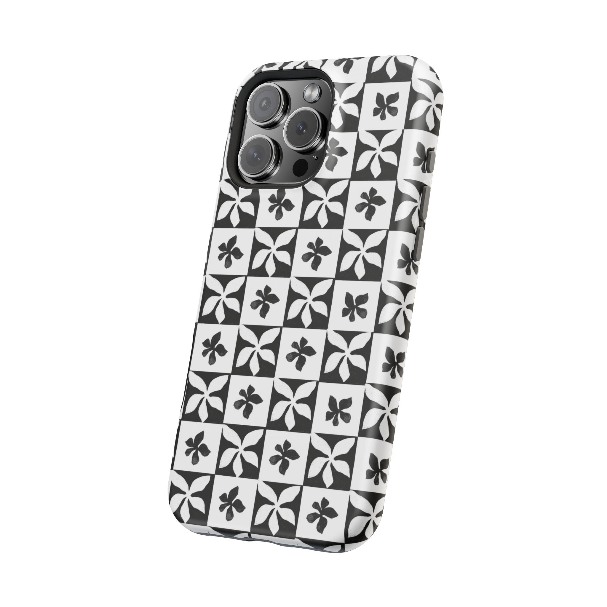 Stylish Impact-Resistant Phone Cases with Floral Design