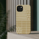 Magnetic Impact-Resistant Phone Case — Neutral Geometric Pattern
