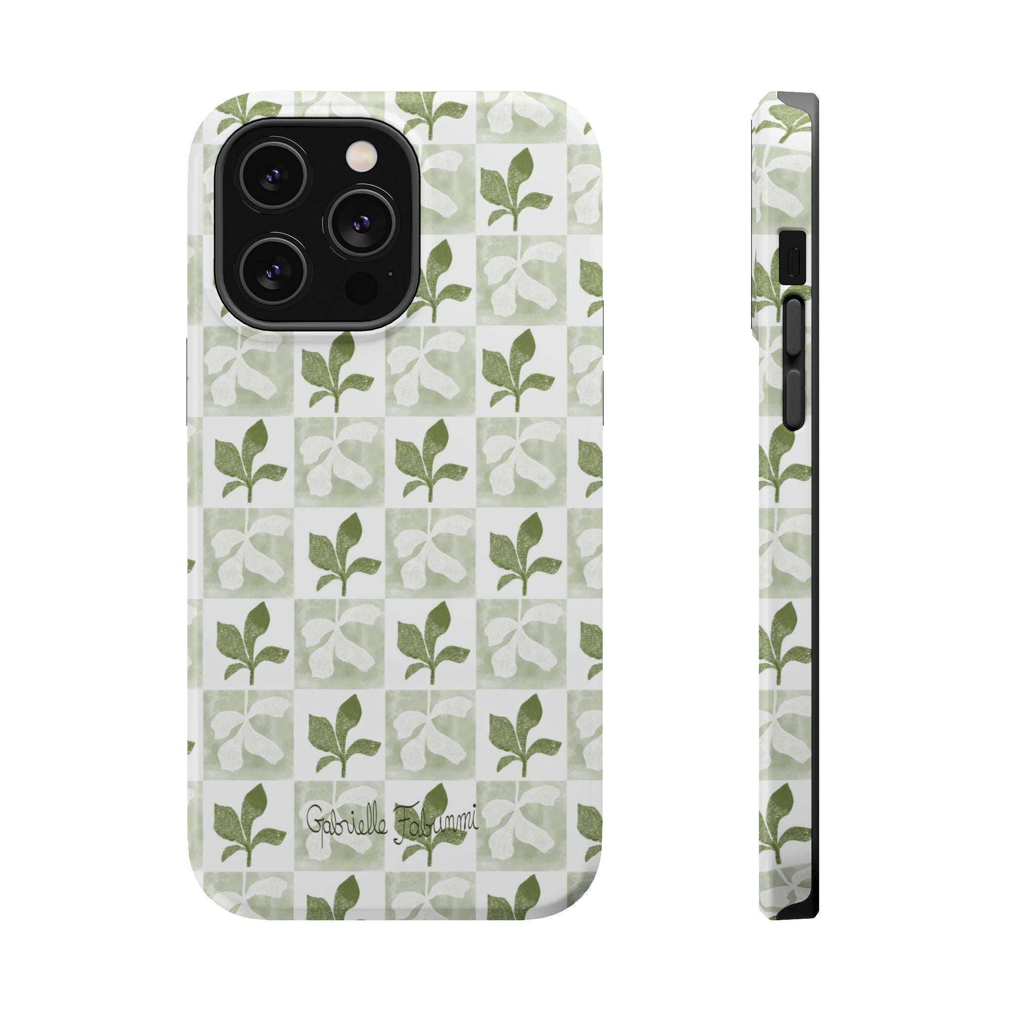 Botanical Impact-Resistant Phone Case - Eco-Friendly Design