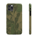 Green Color Block | Slim Phone Case