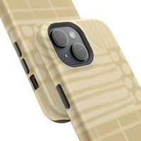 Magnetic Impact-Resistant Phone Case — Neutral Geometric Pattern