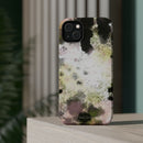 Watercolor Moss Phone Case — Impact‑Resistant Magnetic iPhone Cover