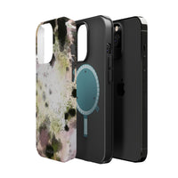 Watercolor Moss Phone Case — Impact‑Resistant Magnetic iPhone Cover