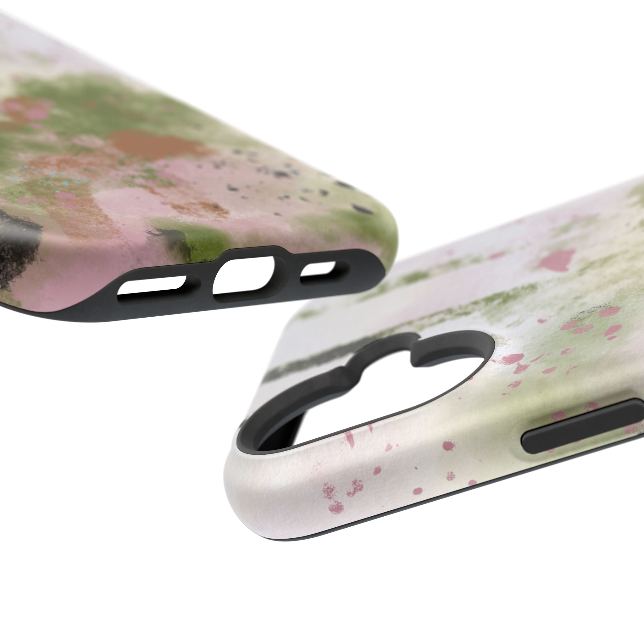Abstract Floral Impact-Resistant Phone Case