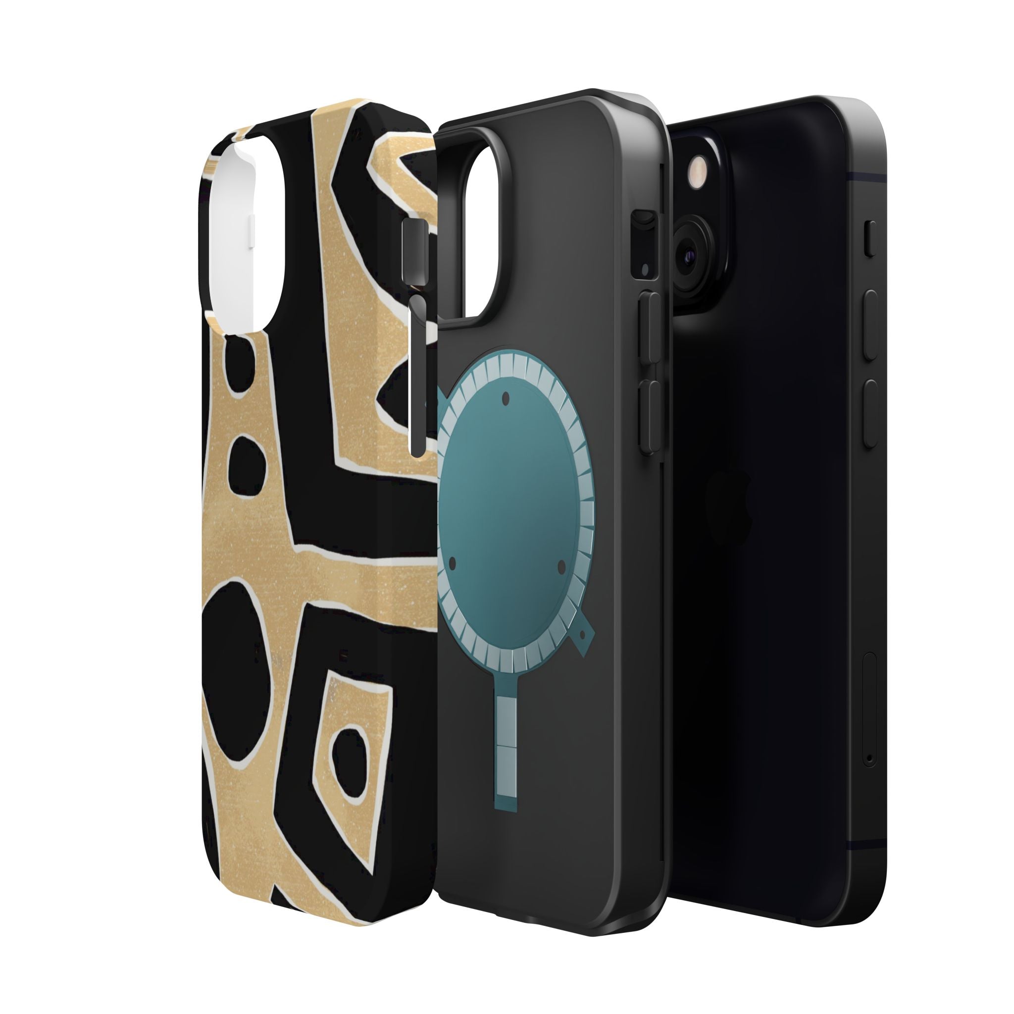 Trendy Magnetic Impact-Resistant Phone Case - Abstract Design