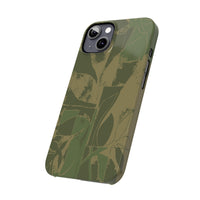 Green Color Block | Slim Phone Case