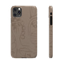 Totem Series | Neutral Brown Slim Phone Case